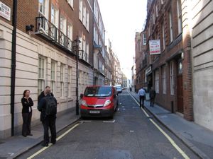 If you are not on a major street, you may encounter narrow sidewalks like this one.