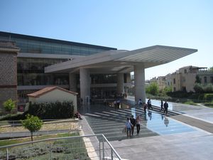 Entrance on the north side of the building.