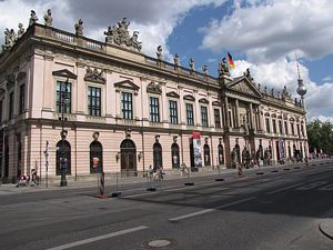 The German History Museum is located just west of Museum Island on Unter den Linden.