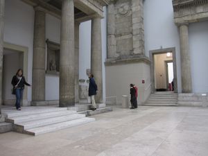 The north wing of the museum can only be accessed via these sets of steps.
