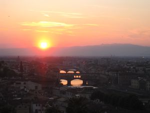 Florence, Italy at sunset