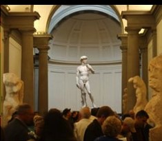 Michelangelo's David at the Accademia