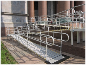 The wheelchair ramp