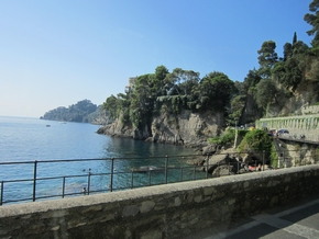 Italian coast between Santa Margherita and Portofino