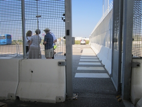 cruise terminal into the adjacent parking