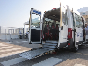 wheelchair accessible vehicle with a lift