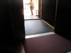 wheelchair accessible entrance at the Basilica of Sant'Apollinare Nuovo