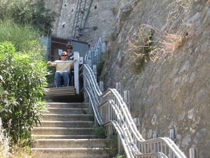 Another pic of the stair climber to get up to the elevator.